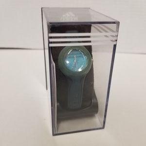 Adidas Y2K Kids Teens Boy Girls Teal Silicon Wrist Watch New